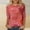 Red, variant on Ayolanni 3/4 Sleeve Womens Blouses Vintage Holiday Crew Neck Floral Blouse Tunic Plus Size Shirts Tops for Women Black L
