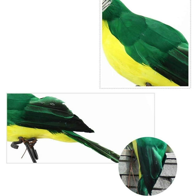 Baohd Simulation Parrot Statue Party Favors for Patio Yard Lawn Home Wall Tree Green