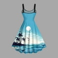 thumbnail image 4 of Vetsdori Tank Mini Dresses for Women Holiday Graphic Slip Dress Beach Summer Sleeveless,Sundress Boat Neck Ladies Dress Lightweight, 4 of 4