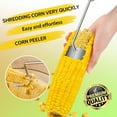 thumbnail image 6 of Sherry Corn Peeler & Cob Stripper Tool - Stainless Steel Corn Kernel Cutter for Corn on The Cob - Safe & Efficient Kitchen Tool, 6 of 7