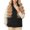 Black, variant on Kukoosong Women's Lightweight Puffer Vest Cozy Sleeveless Down Waistcoat with Pockets