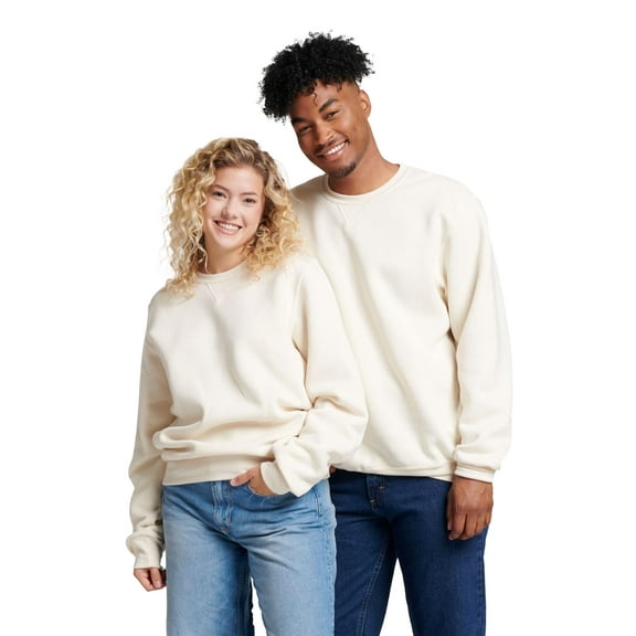 Russell Athletic Men's Dri-Power Crewneck Fleece Sweatshirt, Vintage White, Small
