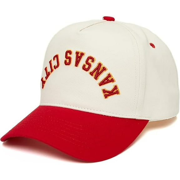 Kansas City Embroidered Hat, Adjustable Baseball Cap with Retro Arched Lettering, Stylish Unisex Cap for Sports, Travel, Concerts and Everyday Fashion, Comfortable Curved Brim Headwear