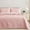 Blush Pink, variant on King Size Quilt Bedding Set, Lightweight Sky Blue Quilts King Size for All Seasons, Soft Microfiber Bedspreads Coverlets Bed Cover with Leaf Pattern, 3 Piece