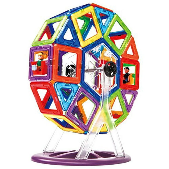63074 Magformers Creator Carnival Set (46-pieces) Deluxe Building Set. Magnetic Building Blocks, Educational Magnetic Tiles, Magnetic Building STEM Toy Set