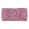 thumbnail image 4 of Wuxian Toddler Baby Girls Headband Solid Color Soft Headwrap Cute Bow Elastic Hairbands Photography Travel Party Birthday Wedding Fashionable Hair Accessories 3 Pcs Sets,B,One Size, 4 of 5