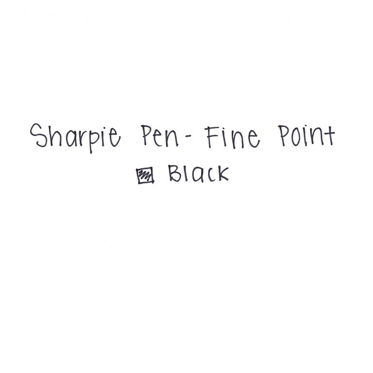 Sharpie Pen Fine Point Pens, Black - 4 pack