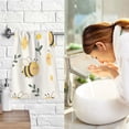 thumbnail image 6 of White Flower Bee Bath Towel 100% Cotton Soft Thick High Absorbency Hand Face Towel Single Pack 16x28in, 6 of 6