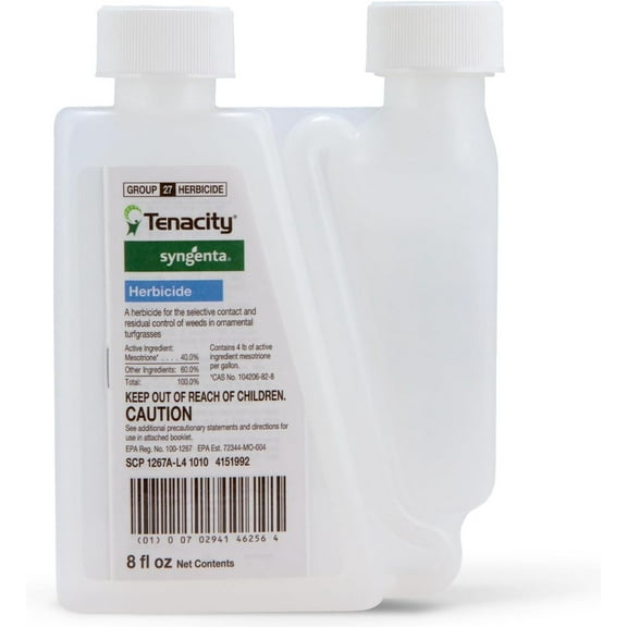 ZZJP Tenacity Herbicide - Pre-Emergent and Post-Emergent Weed Control, 8-oz. Liquid Weed Killer for Lawns and Turf Grasses, Active Ingredient Mesotrione Herbicide