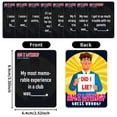 thumbnail image 4 of Hearth & Gear 50 Interactive Board Game Cards For Lying People Drinking Game Cards Gathering Drinking Table Atmosphere Cards Cakewalk Game And Axis Board Game Asap Game Birthday for Husband And Dad, 4 of 7