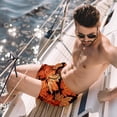 thumbnail image 2 of luoweisi Men's Beach Shorts Quick Dry Swim Trunks with Mesh Lining Maple Leaf XL, 2 of 5