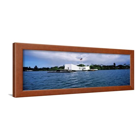 Arizona Memorial Honolulu - Uss Arizona Memorial, Pearl Harbor, Honolulu, Hawaii, USA Framed Print Wall Art By Panoramic Images