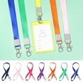 thumbnail image 4 of 1Pcs Colorful Office Supplies Name Tag Hanging Rope Badge Holder Lanyard ID Card Holder Neck Strap Lanyards PURPLE, 4 of 8