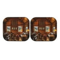 thumbnail image 7 of Bingfone Log Cabin Inside Print 2-Piece Sun Shade Front Windshield - Foldable Car Front Window Sunshades For Most Sedans Suv Truck - Large, 7 of 7
