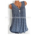 thumbnail image 5 of Gzhioc Women Floral Summer Loose Sleeveless Tank Vest Boho Baggy Tops/ Shirt/ Blouse (Size S-5XL), 5 of 6