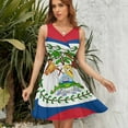 thumbnail image 7 of Belize Flag Sleeveless Dress Women Summer Evening Dresses Ladies Sundress, 7 of 7