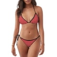 thumbnail image 1 of Balery Red Polka Dot Pijama Estampado Bikini de Dos Piezas para Mujer - Conjunto de Bikini Ajustable Sexy y Cómodo para Playa, 1 of 6