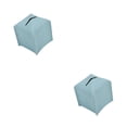 thumbnail image 2 of yingyy Box ple Style Waterproof PU Tissues Cover Home Decor Roll Paper Case Container Restaurant Bedroom Kitchen Car Blue 2Set, 2 of 6