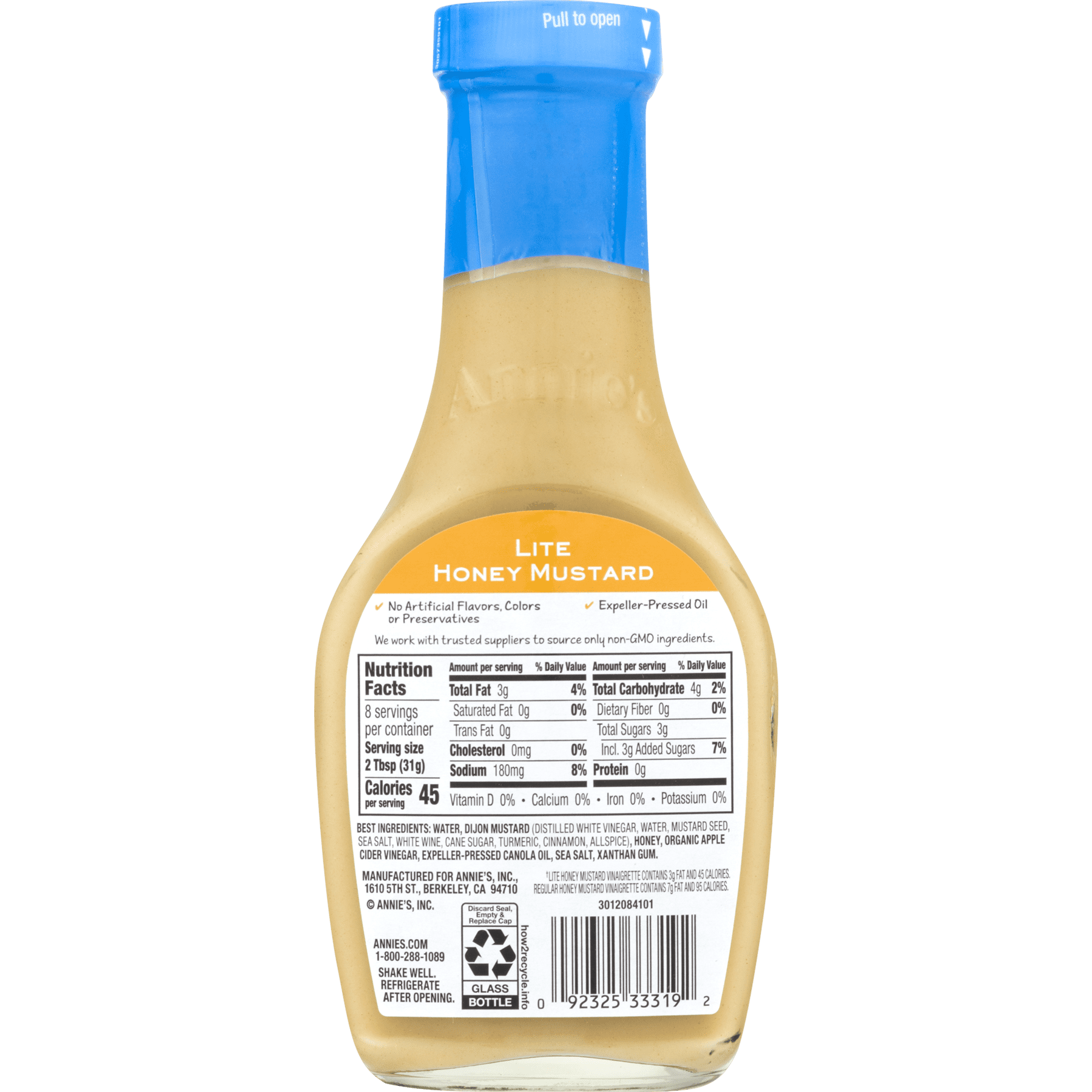Annies Lite Honey Mustard Dressing Nutrition Runners High Nutrition
