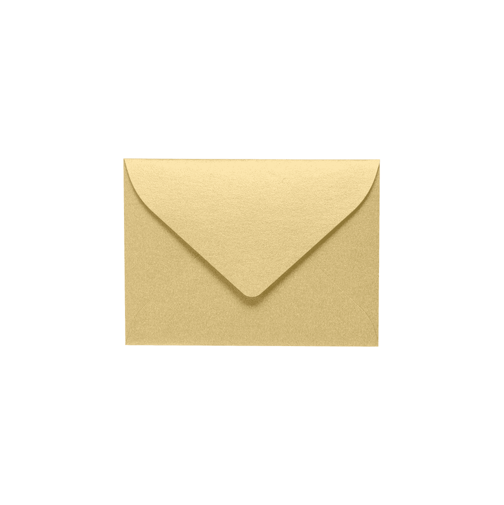 LUXPaper #17 Mini Gift Card Envelopes, 2 11/16 x 3 11/16, Blonde Metallic, 50/Pack