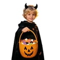 thumbnail image 4 of Halloween Candy Basket Woven Bin with Handles, Cute Candy Bowl for Outdoor Storage Home Organizer, Soft Basket to Fill, Decorative Container for Daily Use and Gift Giving, Fall Decor for Home, 4 of 5