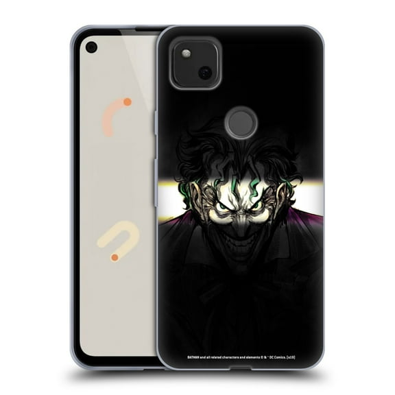 Head Case Designs Officially Licensed The Joker DC Comics Character Art Arkham Asylum Soft Gel Case Compatible with Google Pixel 4a