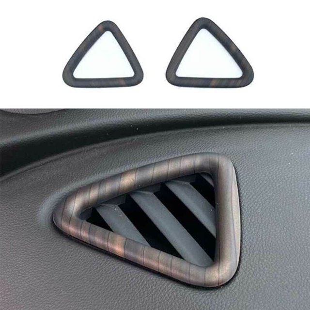 Fits for Chevrolet Malibu 2016 - 2021 Wood Grain Dashboard L&R Air Outlet Vent Trim -