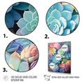 thumbnail image 3 of Designart "Succulent Dreams Green and Blue Succulents" Floral & Botanical Wall Decor, 3 of 5
