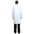 thumbnail image 4 of TOPTIE Unisex Scrubs Lab Coat Professional Doctor Uniform Workwear Long Sleeve Shop Coat-White-L, 4 of 8
