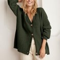 thumbnail image 4 of Cárdigan de mujer, cárdigan largo informal, sudadera con capucha, chaqueta de punto grueso, abrigo de punto, cárdigan elegante, jersey de punto, chaqueta de otoño e invierno, suéter, ropa, 4 of 5