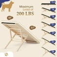 thumbnail image 3 of Dog Ramp for High Bed - Car Ramp for Dog - Anti-Slip Carpet - 51" Long Adjustable 14"-28" Dog Ramps for Small Dogs Large Dogs - Dog Ramp for Couch, Bed or car, Fold Portable Wooden Pet Ramps, 3 of 16