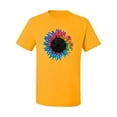 thumbnail image 2 of Wild Bobby, Colorful Tie Dye Sunflower Womens, Streetwear, Men's Graphic Tees, Gold, 4XL, 2 of 3