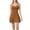 Orange, variant on Women's Active A-Line Dress - Slim Fit, Adjustable Straps, Removable Cups, Gym/Outdoor