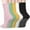 Multicolor, variant on Loritta 6 Pairs Pilates Socks for Women Non Slip Yoga Socks Crew Athletic Ballet Dance Workout