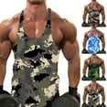 thumbnail image 4 of CENL Men Gym Tank Top Vest Sleeveless Bodybuilding Fit Muscle Tee T-shirt Camouflage, 4 of 9