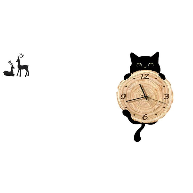 Elegante Escultura De Resina Con Reloj De Ciervo, Figura única De Animal, Decoración De Mesa Y Pared, Regalo Perfecto Para Sala De Estar, Oficina, Dormitorio, Estudio Y Balcón.