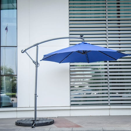 Kinbor 9 Feet Outdoor Patio Umbrella Solar Powered Led Lighted Kinbor 9 Feet Outdoor Patio Umbrella Solar Powered Led Lighted Hanging Window Awning Garden Furniture