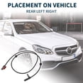 thumbnail image 3 of Sensores de Velocidad de Rueda ABS Unique Bargains 2pcs para Mercedes-Benz C250 C300 C350 No.A2049050100 Trasero Izquierdo Derecho, 3 of 6