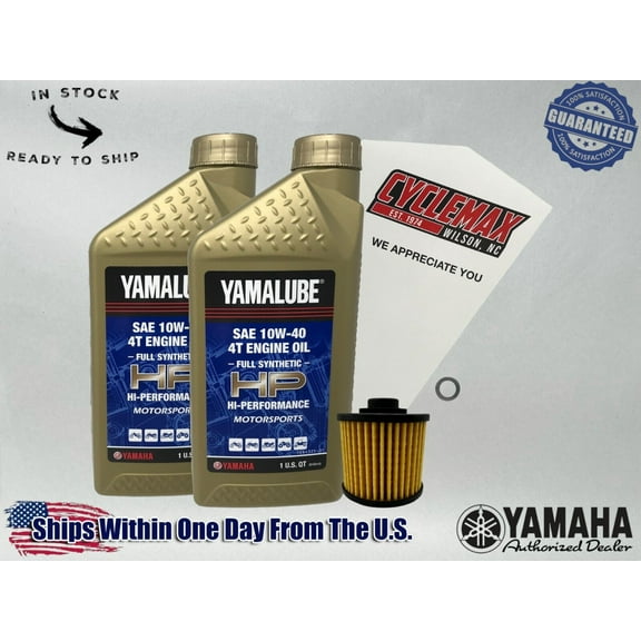Cyclemax Full-Synthetic Yamalube Oil Change Kit fits 2008-2024 Yamaha V STAR 250