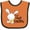 Orange and Black, variant on Inktastic My 1st Easter with Cute Bunny and Carrot Boys or Girls Baby Bib