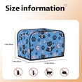 thumbnail image 4 of Toaster Cover 2 Slice, Classic Katong Cat Fish Blue Cute 2 slice Toaster Oven Cover For Kitchen Small Appliance Bread Machine Protector, Waterproof Toaster Covers 2 slice Wide Slot, 4 of 7