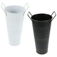 thumbnail image 1 of Nestingho 2Ud Floreros De Metal Galvanizado Con Acabado Duradero Y Asas Vintage Para Interior, 1 of 6