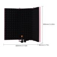 thumbnail image 4 of Amdohai 3-door Professional Studio Recording Microphone Isolation Shield Folding Pop, 4 of 8