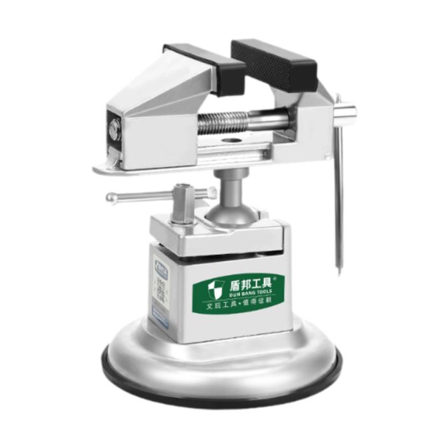 Abrazadera de mesa con base de vacío, profesional, color plateado, potente succión, para uso doméstico, para diversas superficies de trabajo lisas,
