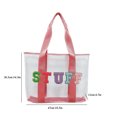 thumbnail image 4 of Bolso de mano de mujer de gran capacidad de PVC Fashionalbe para viajes de oficina (rosa), 4 of 8