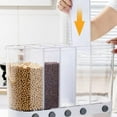 Dry Food Dispenser,Wall mounted 5 Grid Cereal Dispenser,Rice dispenser