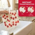 thumbnail image 3 of Unique Bargains Reusable Swedish Kitchen Dish Cloths Cherry 8" x 7", 3 of 8