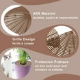 thumbnail image 3 of Juego de 4 protectores de suelo para macetas de rejilla de 52/30 cm, fundas de rejilla para macetas de interior contra animales y niños, 3 of 5