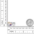 thumbnail image 6 of Gem Stone King 925 Silver and 10K Yellow Gold Lab Grown Diamond and Purple Amethyst and Lab Grown Diamond Engagement Ring for Women | 0.92 Cttw | Heart Shape Gemstone April Birthstone | Size 9, 6 of 6