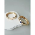 thumbnail image 3 of Time and Tru Women's Gold Plated Metal 2 piece Bangle Sets, 3 of 6
